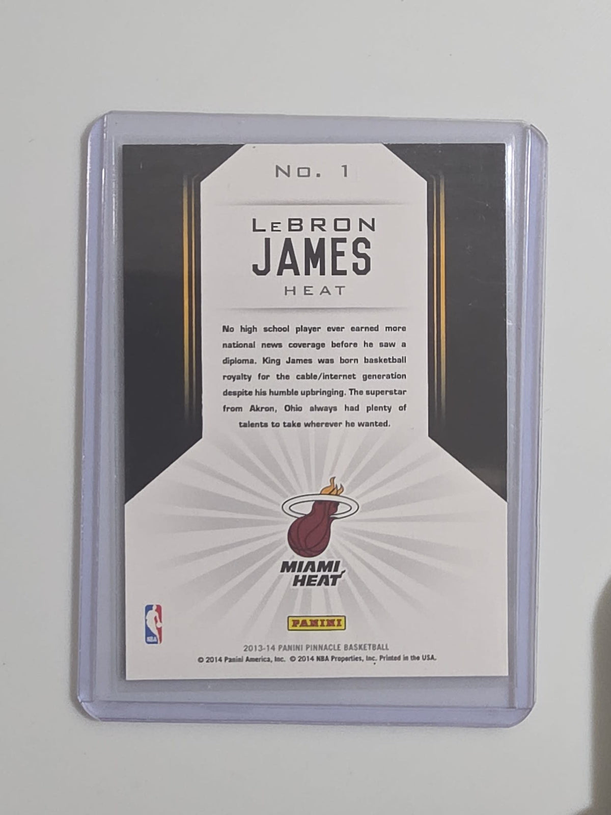 2013-14 Panini Pinnacle The Naturals LeBron James #1 - view 2