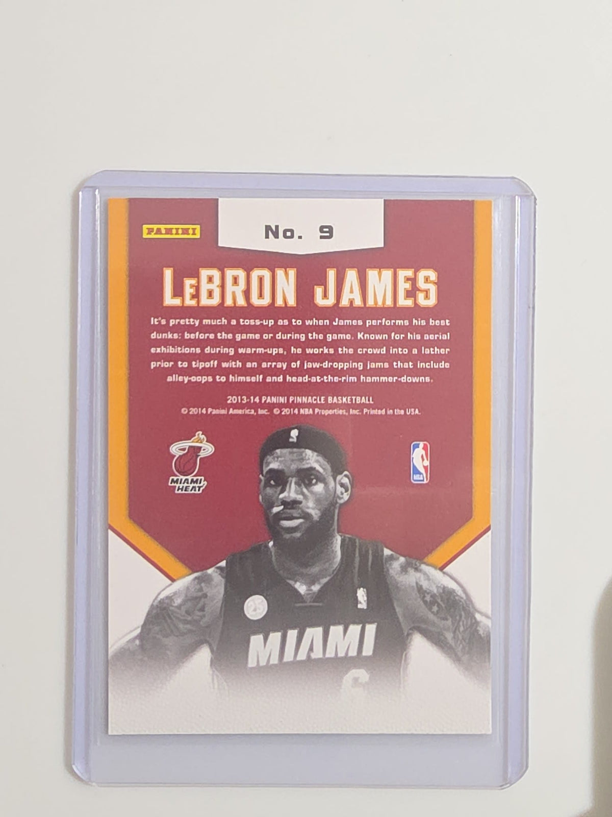 2013-14 Panini Pinnacle Jamfesto LeBron James #9 - view 2