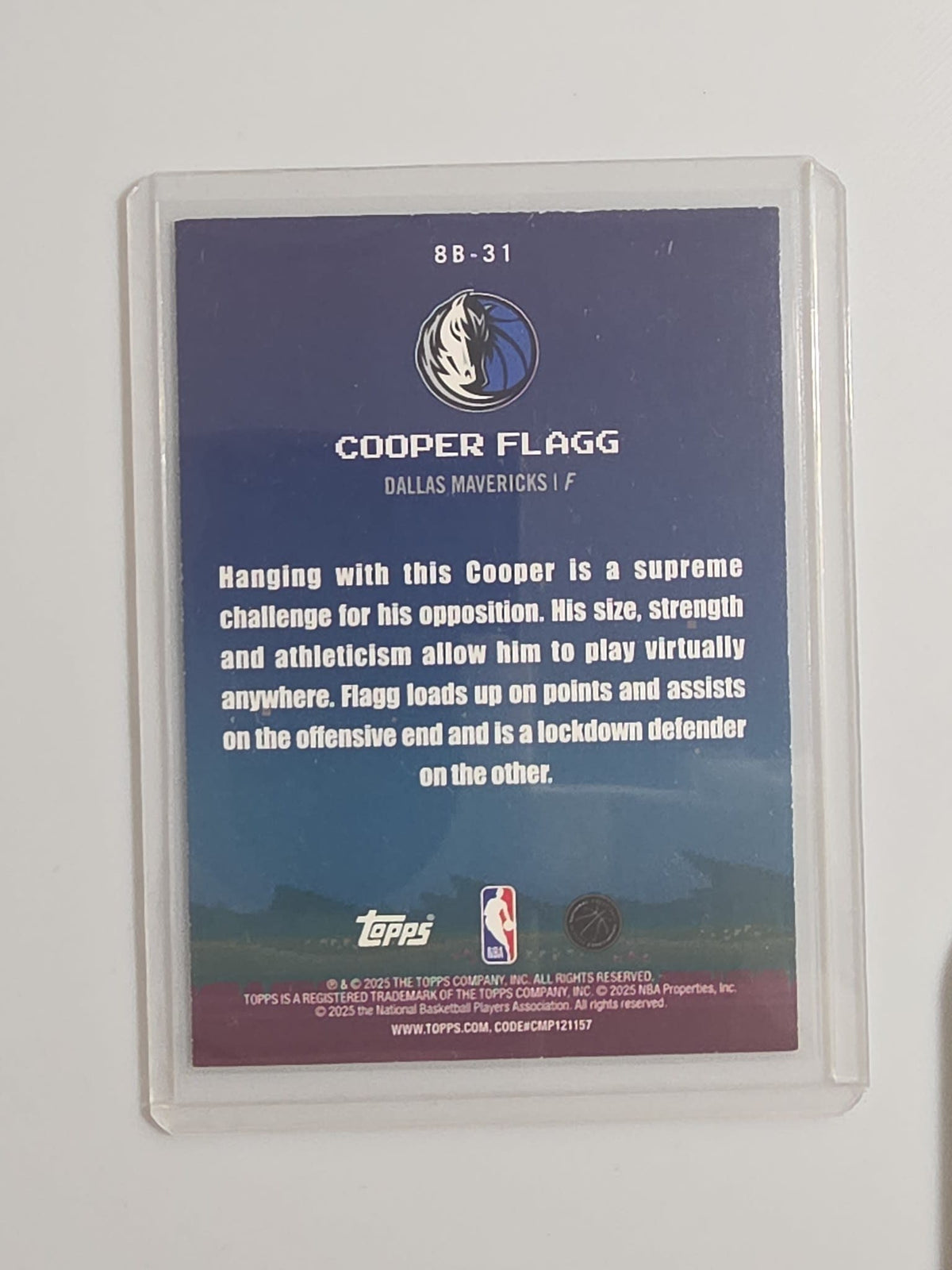 2025 Topps 8-Bit Ballers Cooper Flagg #8B-31 - view 2