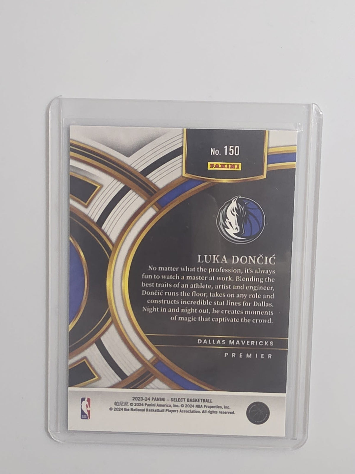 2023-24 Panini Select Premier Luka Dončić Blue #150 - view 2