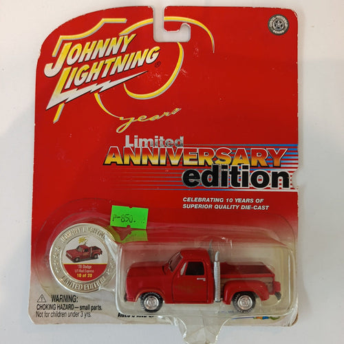 1978 Johnny Lightning Limited Anniversary Edition 1978 Dodge Li'l Red Express