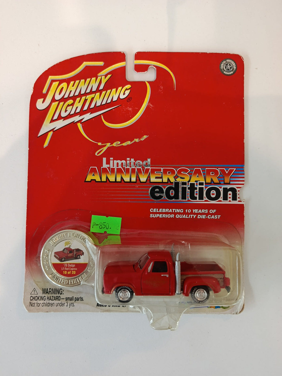 1978 Johnny Lightning Limited Anniversary Edition 1978 Dodge Li'l Red Express