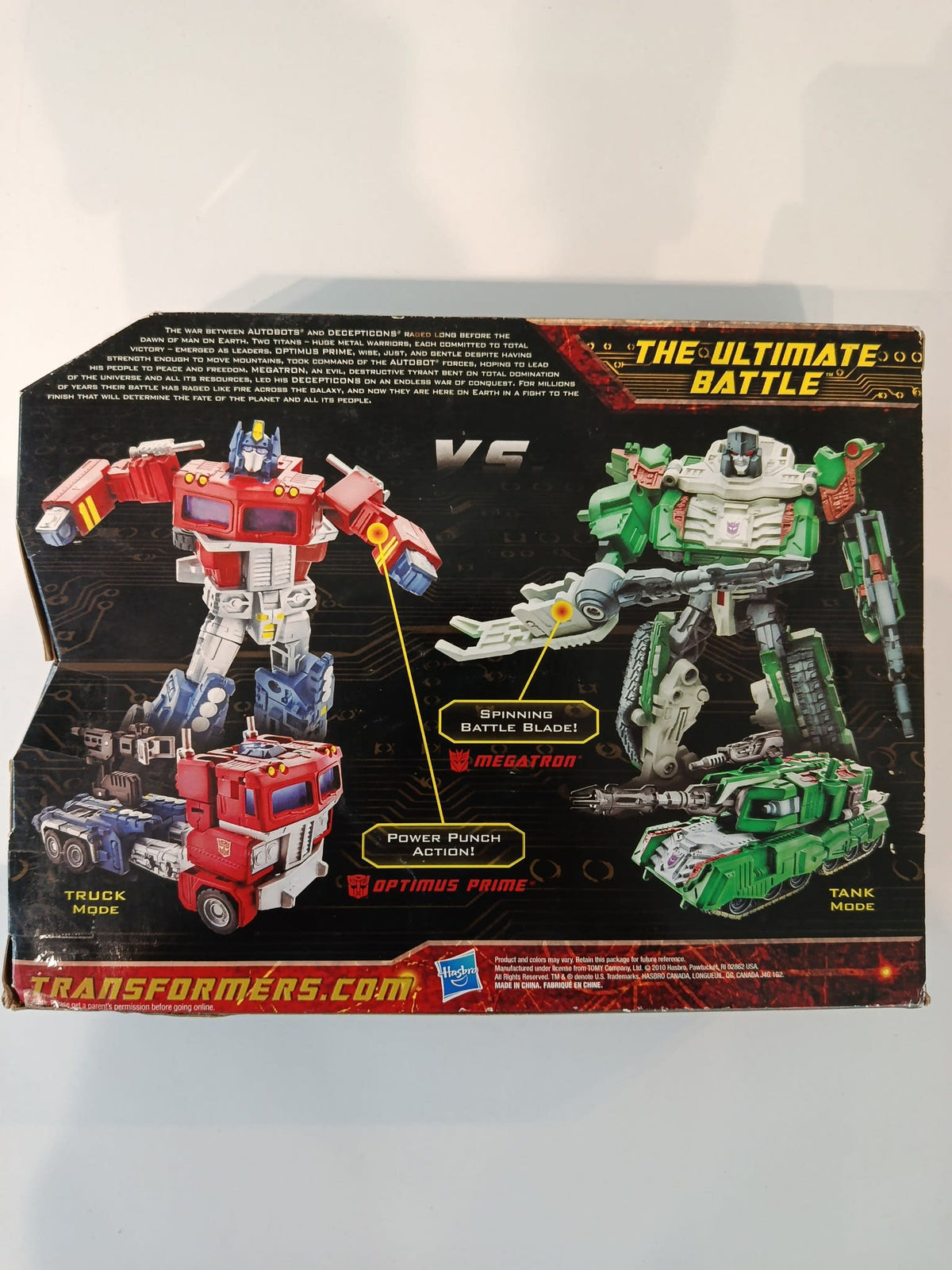 2010 Transformers The Ultimate Battle Optimus Prime vs Megatron - view 2