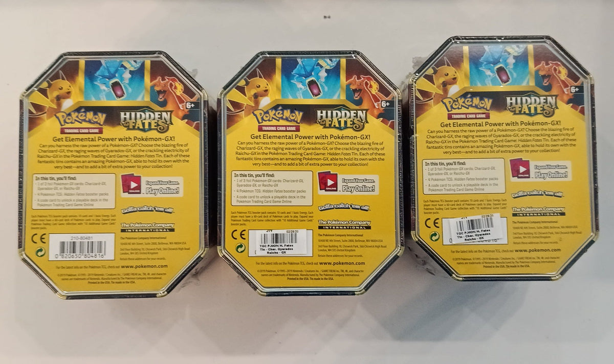 2019 Pokemon Hidden Fates Tin Charizard-GX - view 2
