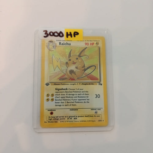 1999 Wizards of the Coast Base Set Holo Rare Raichu #14/62