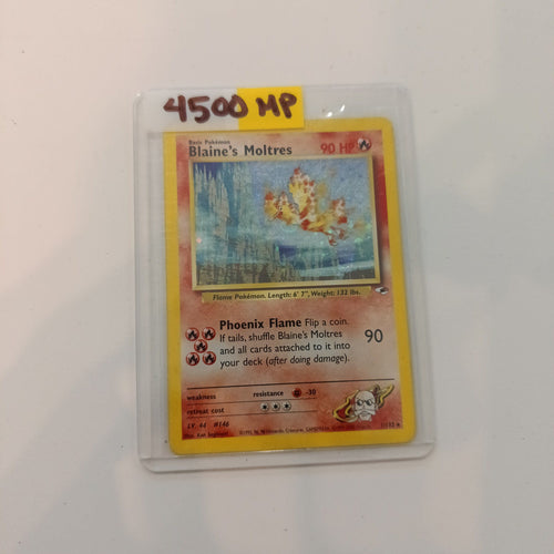 2000 Wizards of the Coast Gym Heroes Blaine's Moltres Holo #1