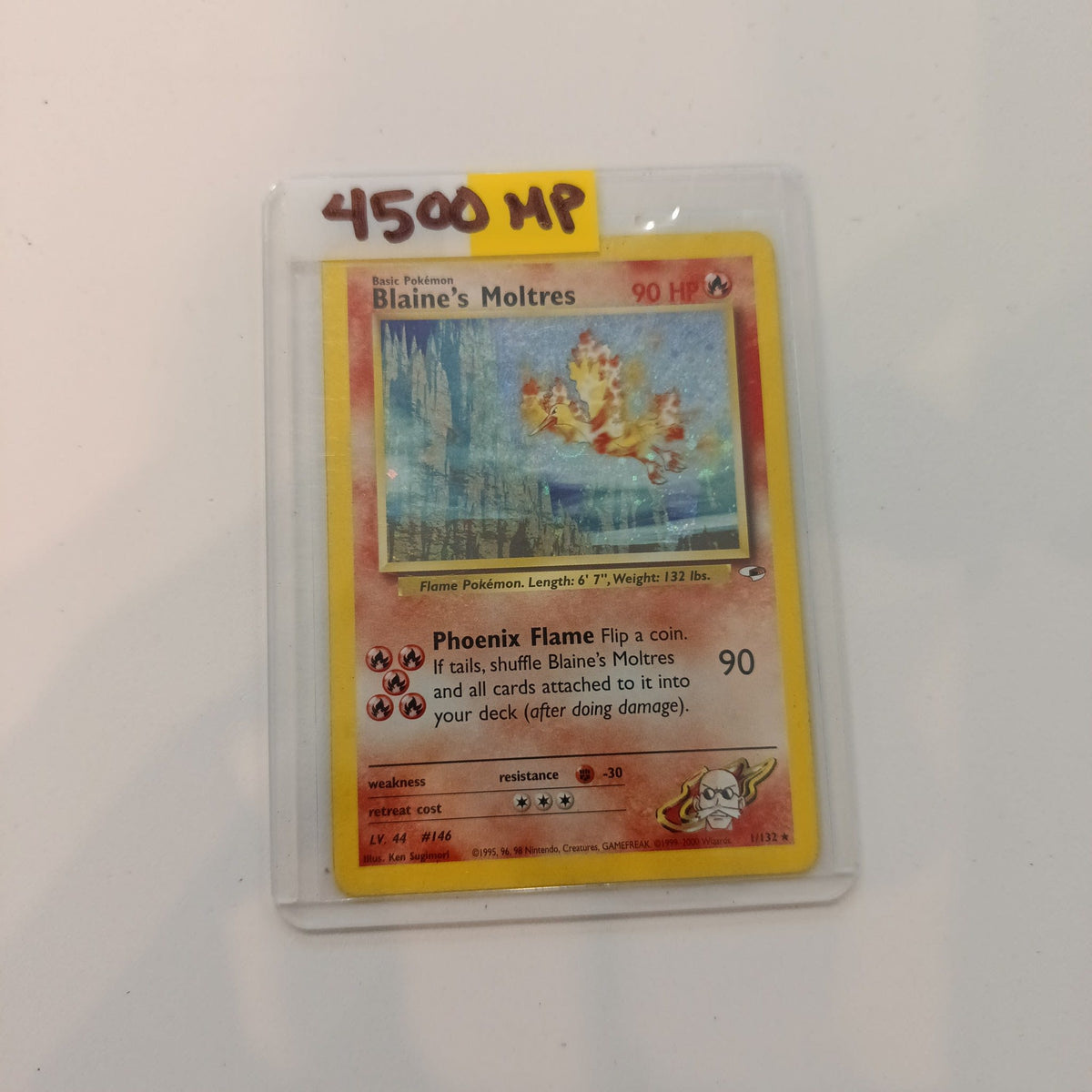 2000 Wizards of the Coast Gym Heroes Blaine's Moltres Holo #1