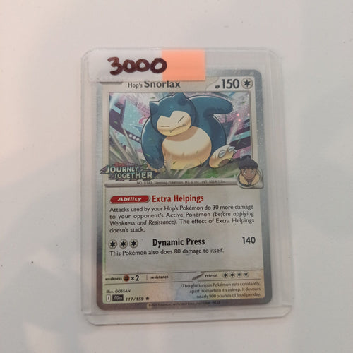 2025 Pokemon Company Scarlet & Violet: Journey Together Journey Together Hop's Snorlax #11