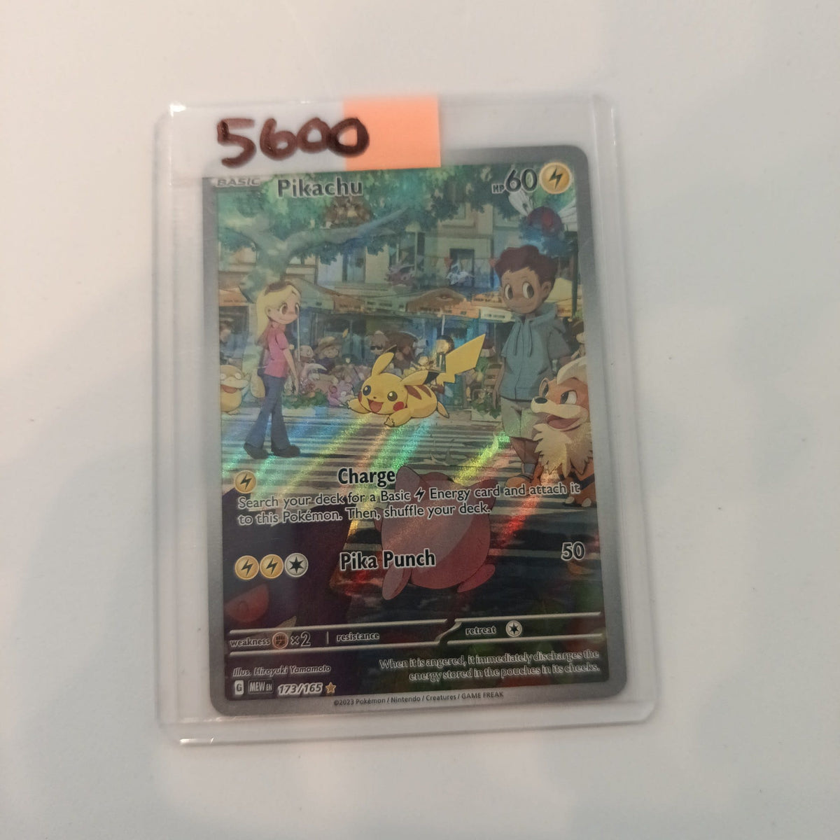 2023 Pokemon Company Scarlet & Violet 151 Illustration Rare Pikachu #173/165