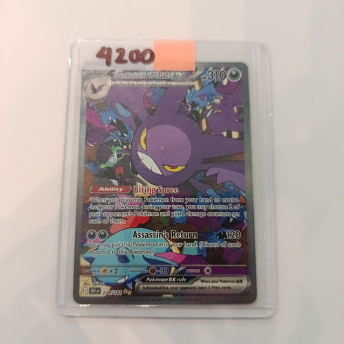2025 Pokemon Company Prismatic Evolutions Special Illustration Rare Team Rocket's Crobat e