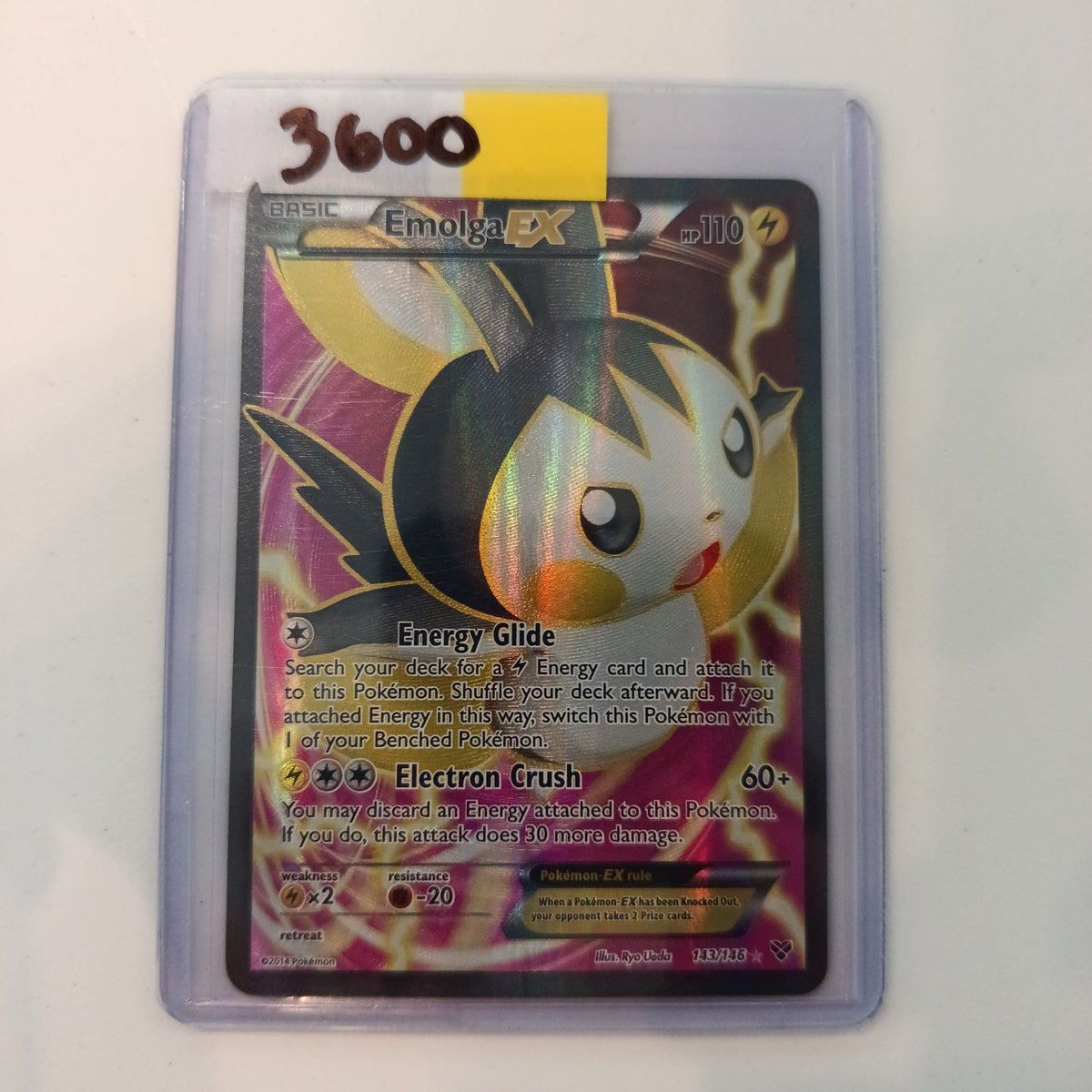 2014 Pokemon Company XY — Legendary Treasures EX Emolga Full Art #143/146