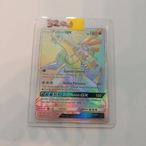 2018 Pokemon Company Ultra Prism GX Palkia GX Secret Rare Rainbow #165/156