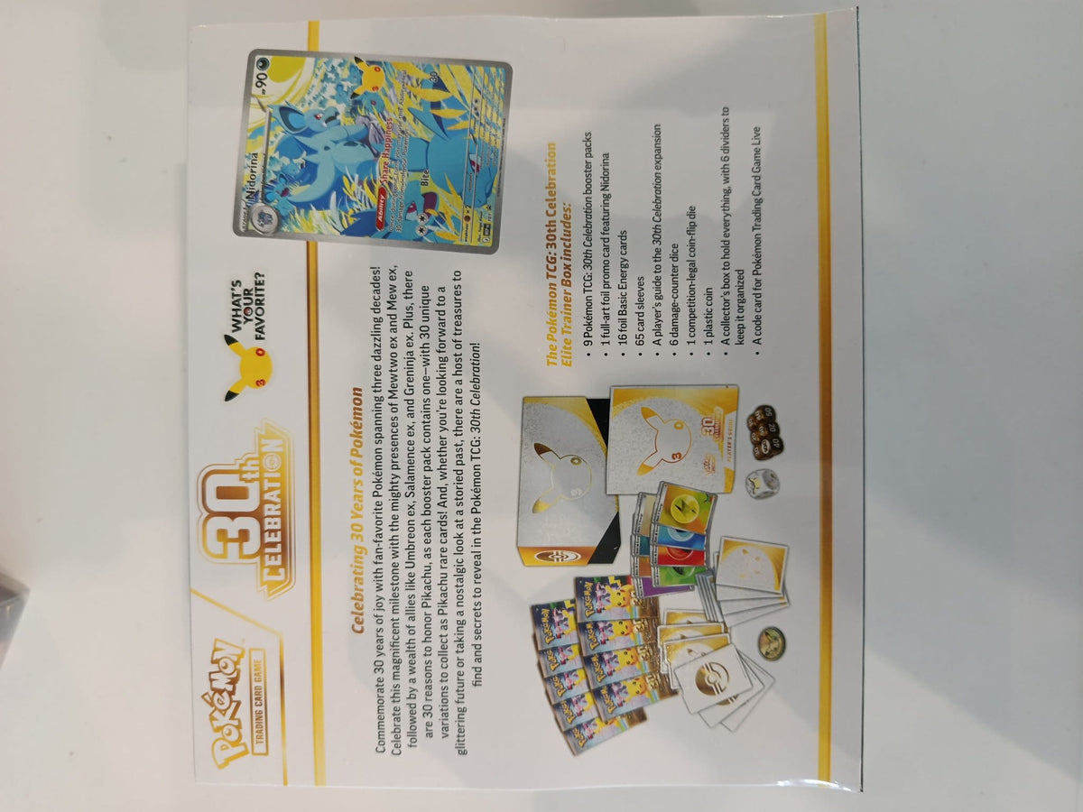 Pokemon 30th Celebration Pikachu Elite Trainer Box 2025 (English) - view 2