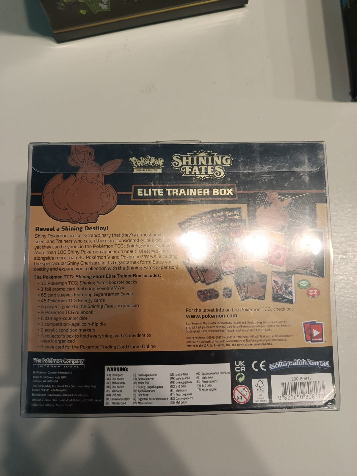 Pokemon Shining Fates Gigantamax Eevee Elite Trainer Box 2021 (English) - view 2