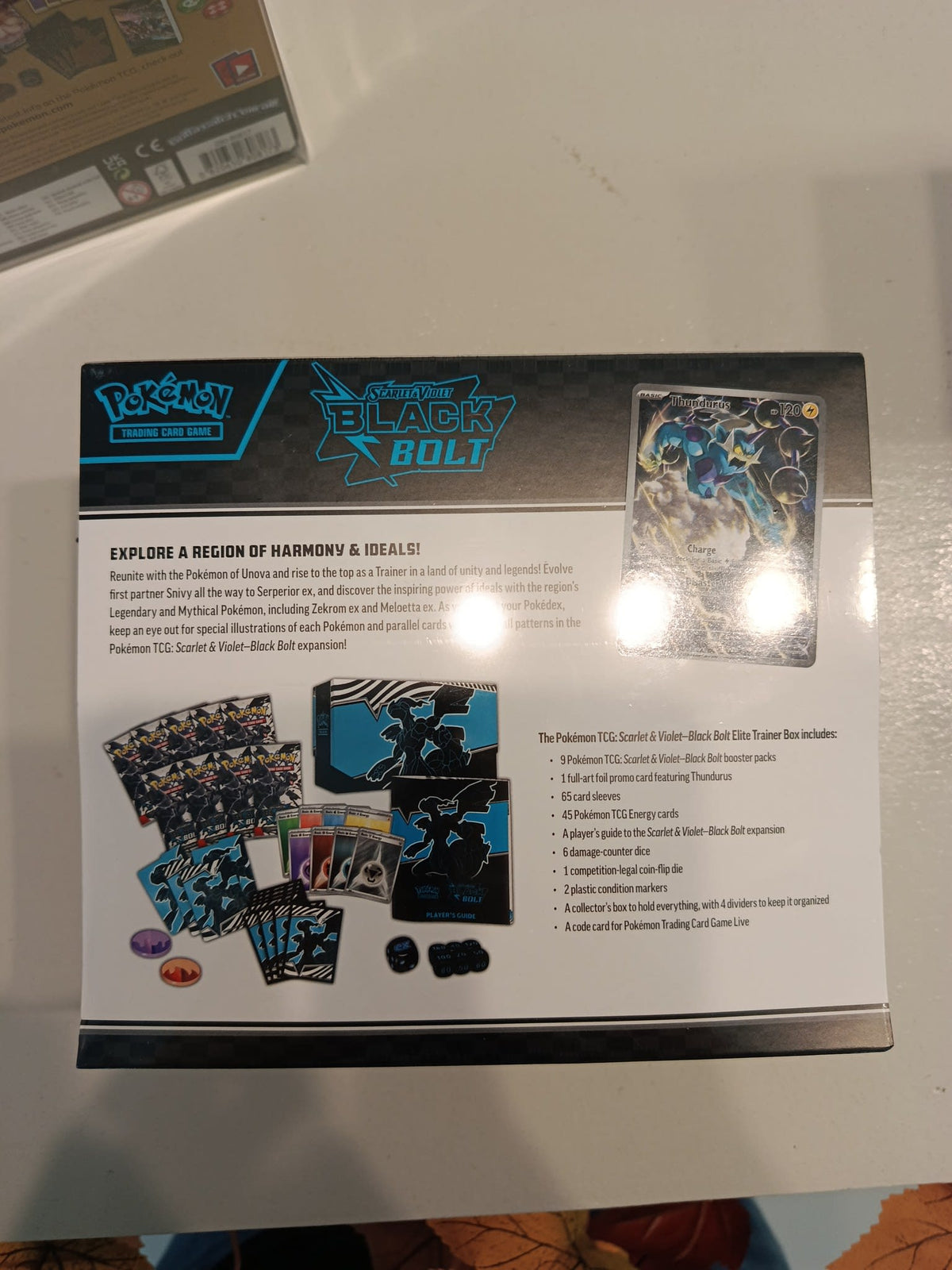 Pokemon Scarlet & Violet—Black Bolt Thundurus Elite Trainer Box 2025 (English) - view 2