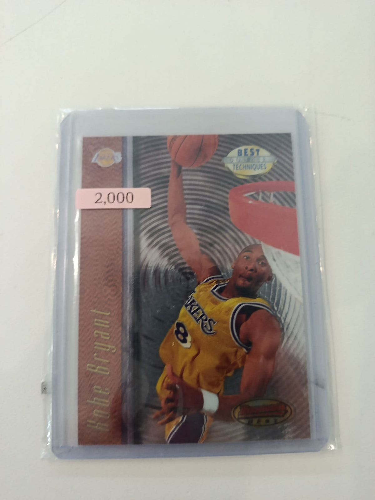 1998 Topps Bowman's Best Best Dunker Techniques Kobe Bryant #T4