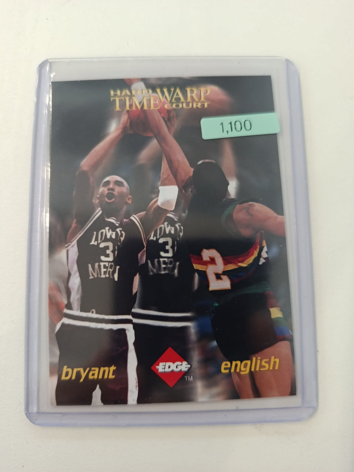 1996 Collector's Edge Hard Court Time Warp Kobe Bryant / Alex English #TW3