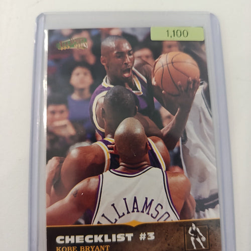 1997-98 NBA Hoops Checklist Kobe Bryant #3