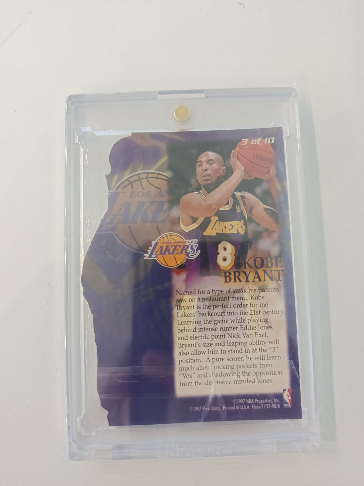 1997-98 Fleer Franchise Futures Kobe Bryant #3 of 10 - view 2