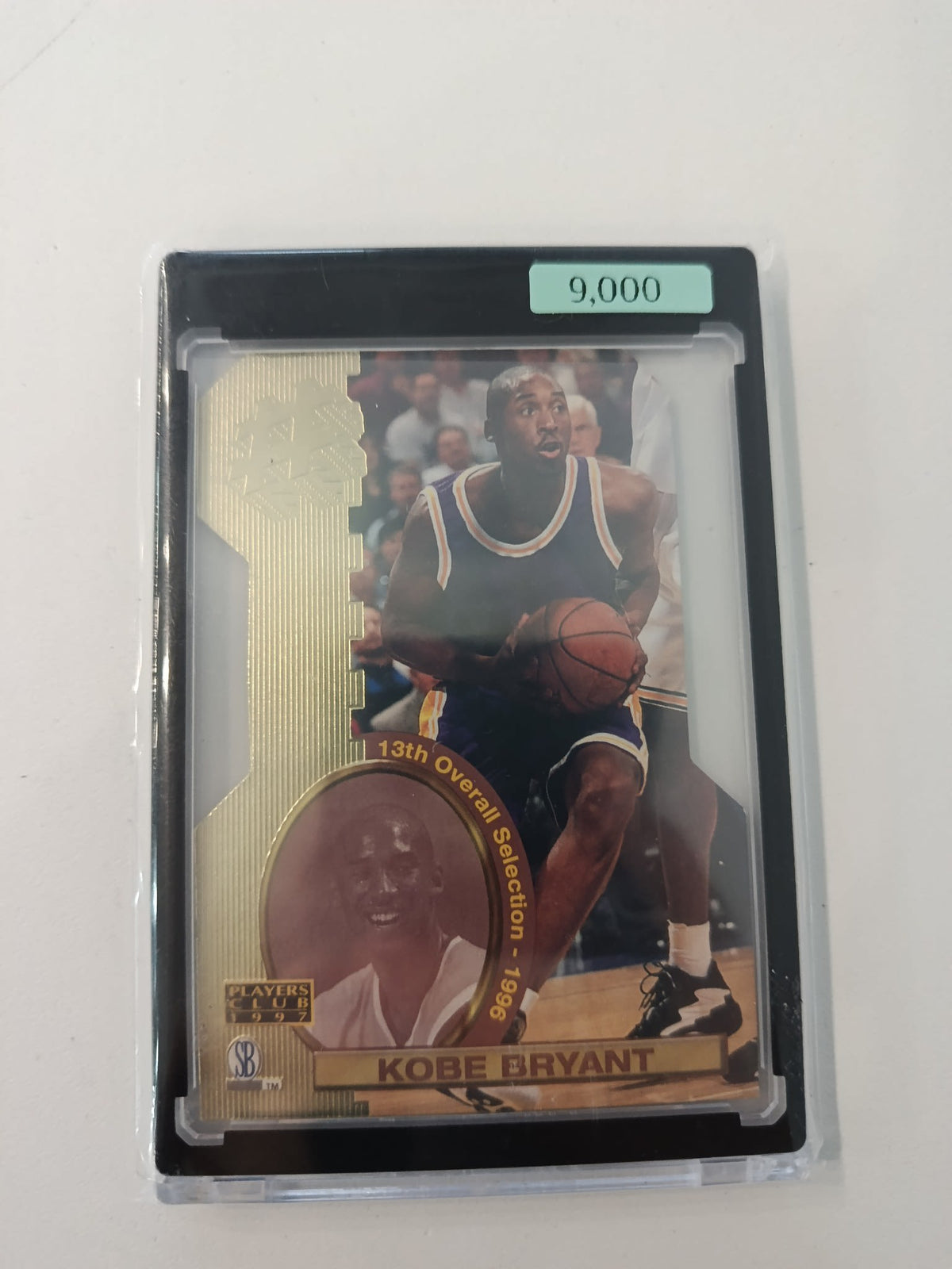 1996 Upper Deck Players Club 13th Overall Selector Kobe Bryant SGC 9000