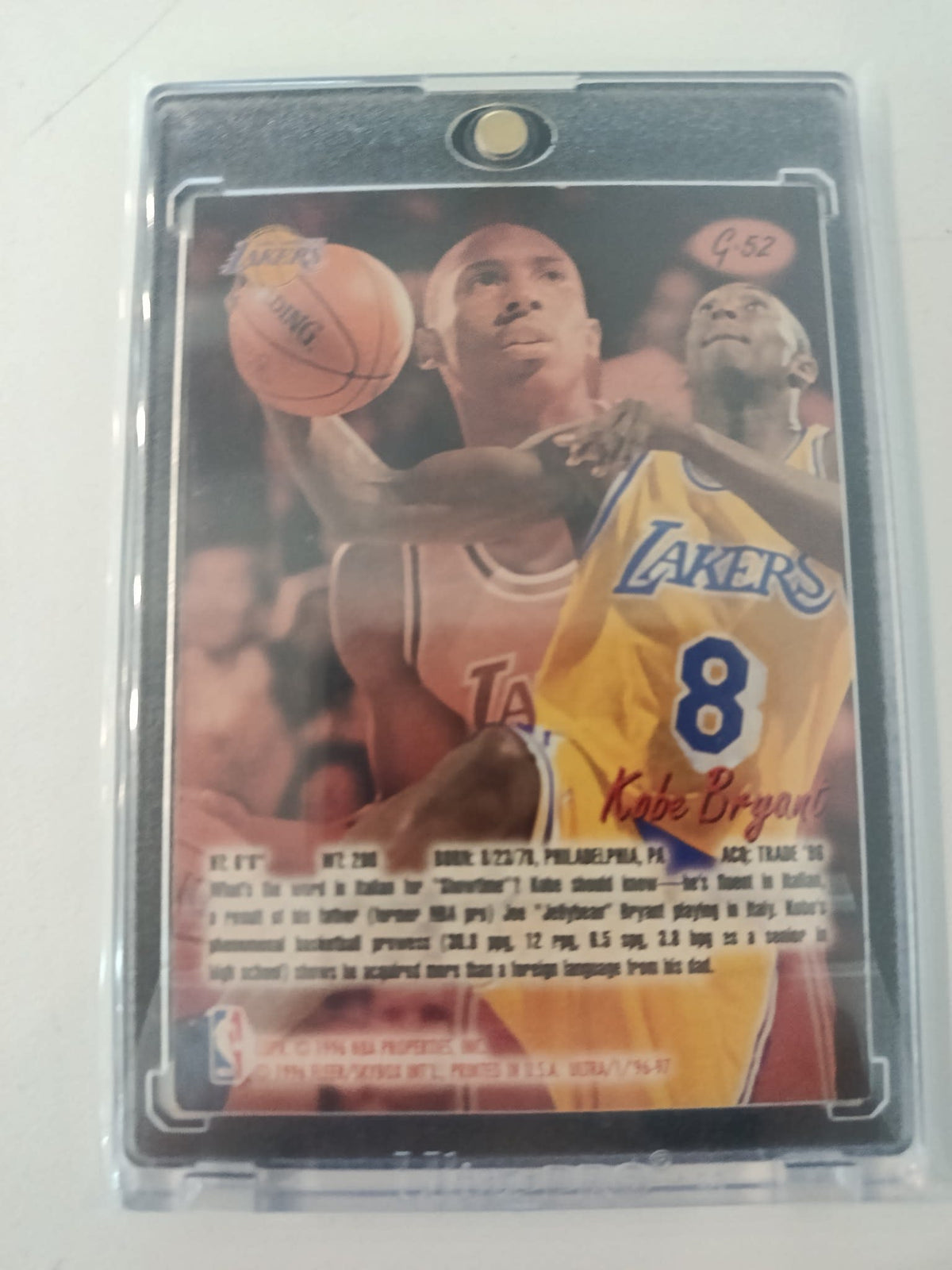 Topps Finest Shaquille O'Neal Gold Medallion Sportscard Guaranty 45 - view 2