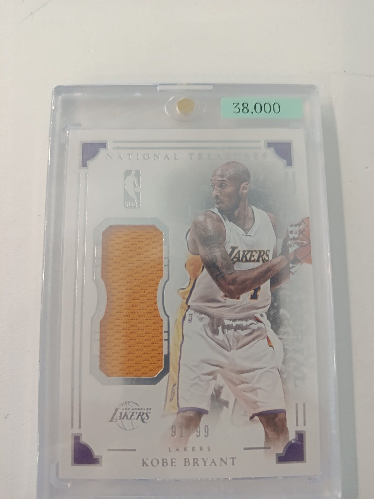 2015-16 Panini National Treasures National Treasures Basketball Kobe Bryant #45