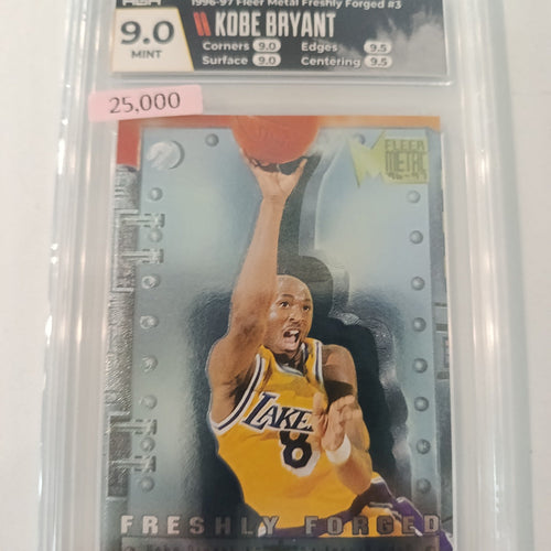 1996-97 Fleer Metal Freshly Forged Freshly Forged Kobe Bryant #3 HGA 9.0