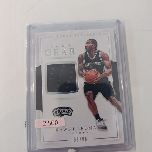2013-14 Panini National Treasures Game Gear Kawhi Leonard #GEAR Panini 9