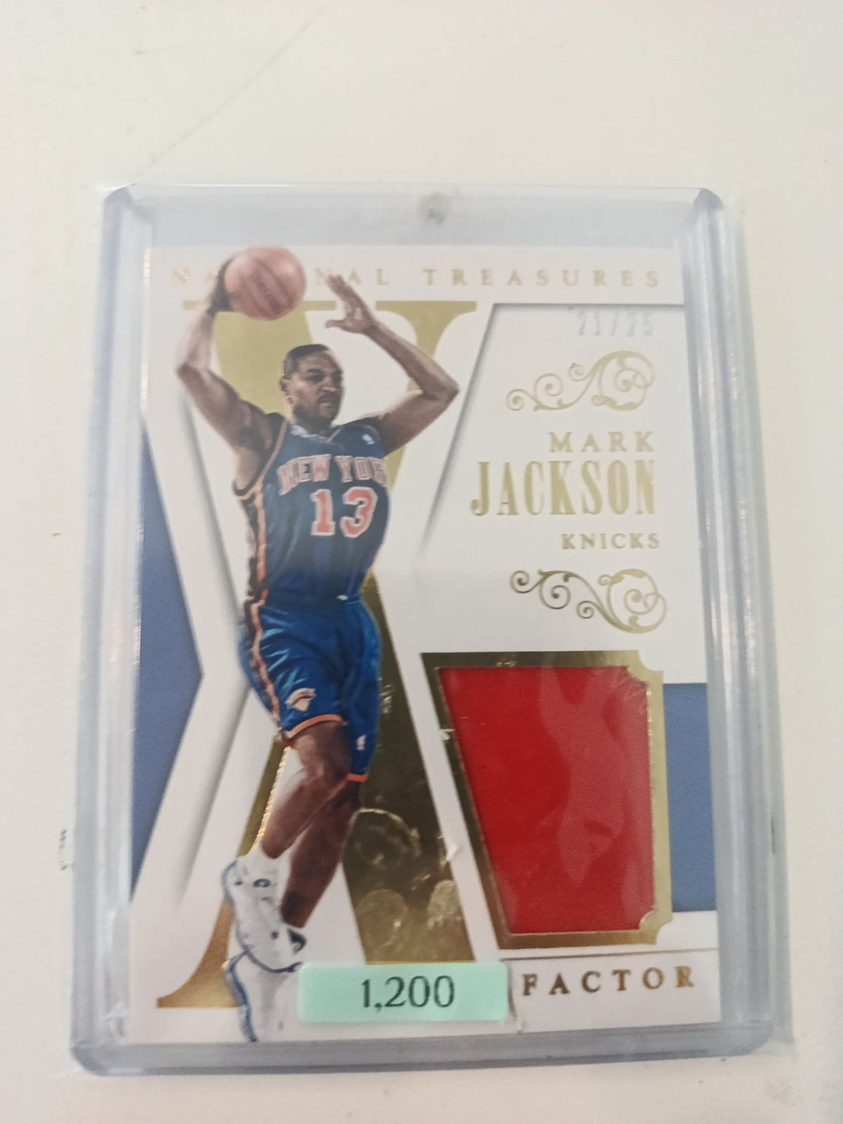 2013-14 Panini National Treasures X Factor Mark Jackson Gold #2