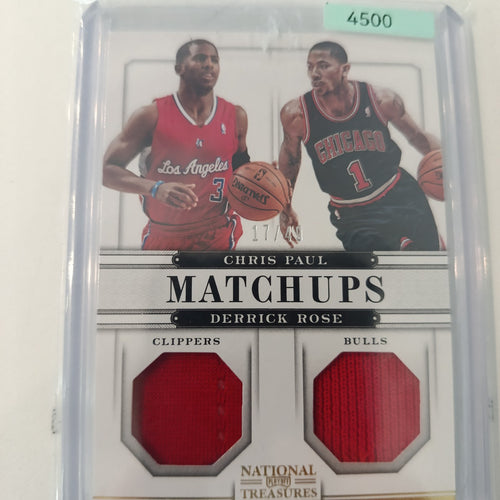 2012-13 Panini National Treasures Matchups Chris Paul / Derrick Rose #23