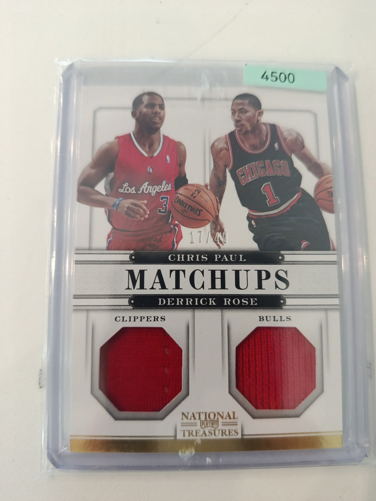 2012-13 Panini National Treasures Matchups Chris Paul / Derrick Rose #23