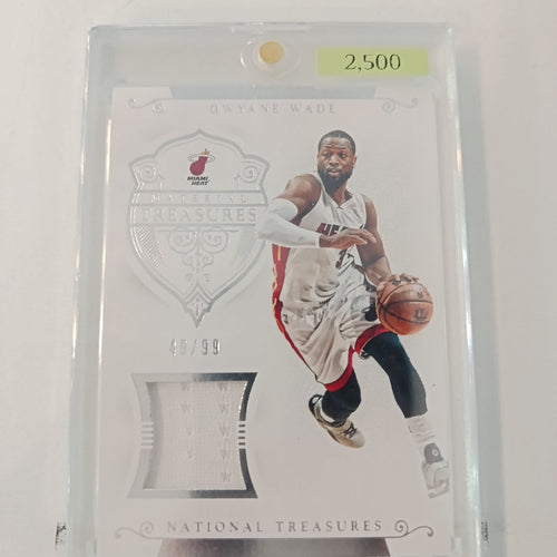2014-15 Panini National Treasures Material Treasures Dwyane Wade #MT-DW