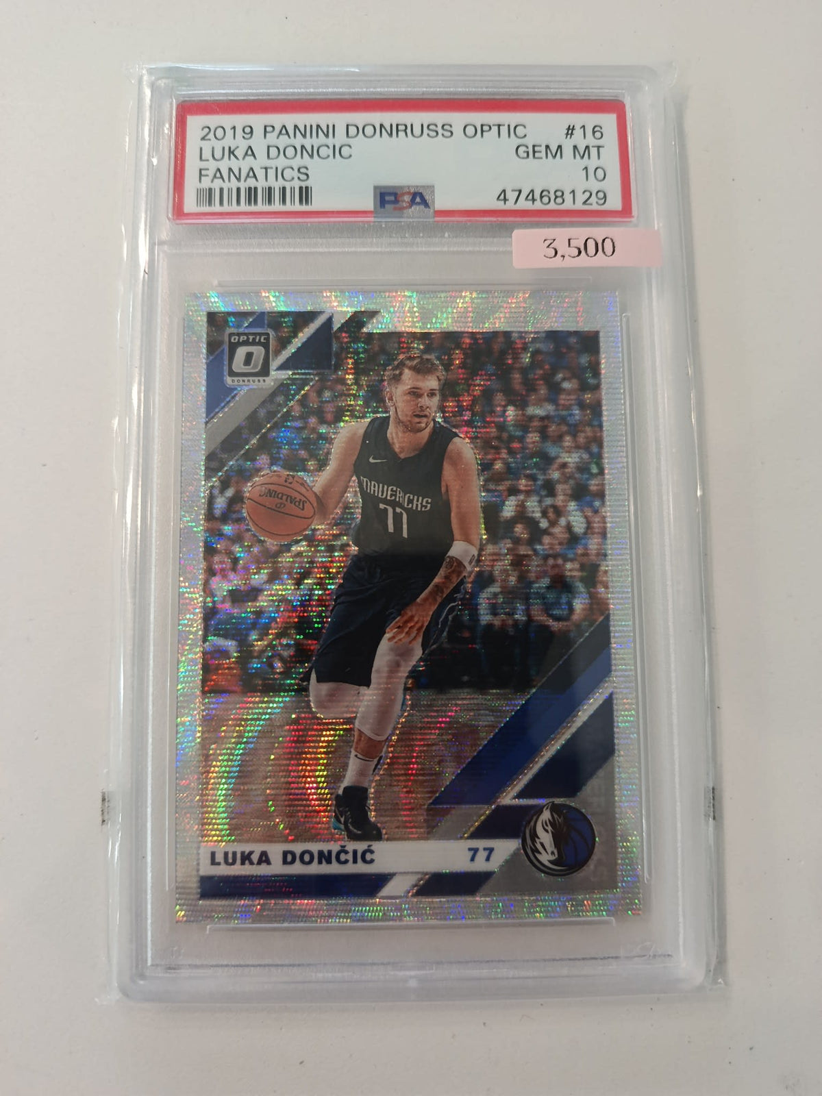 2019 Panini Donruss Optic Luka Doncic Disco #16 PSA Fanatics GEM MT 10