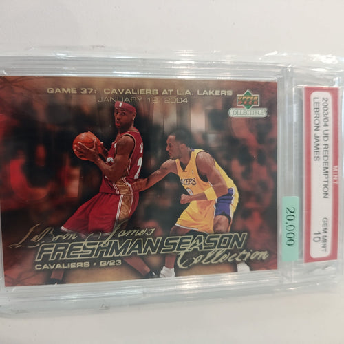 2003-04 Upper Deck Collectibles Freshman Season Collection LeBron James #0/23 Morraw 10