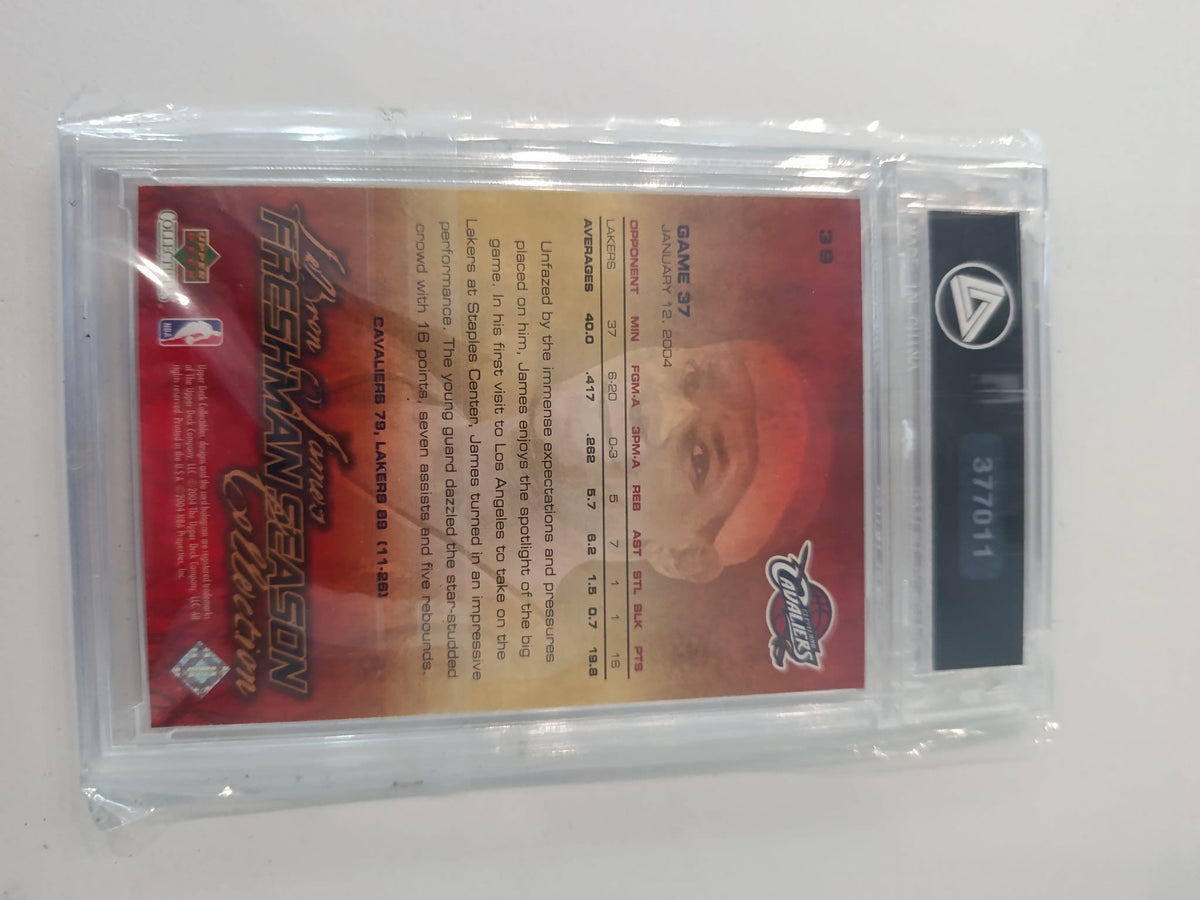 2003-04 Upper Deck Collectibles Freshman Season Collection LeBron James #0/23 Morraw 10 - view 2