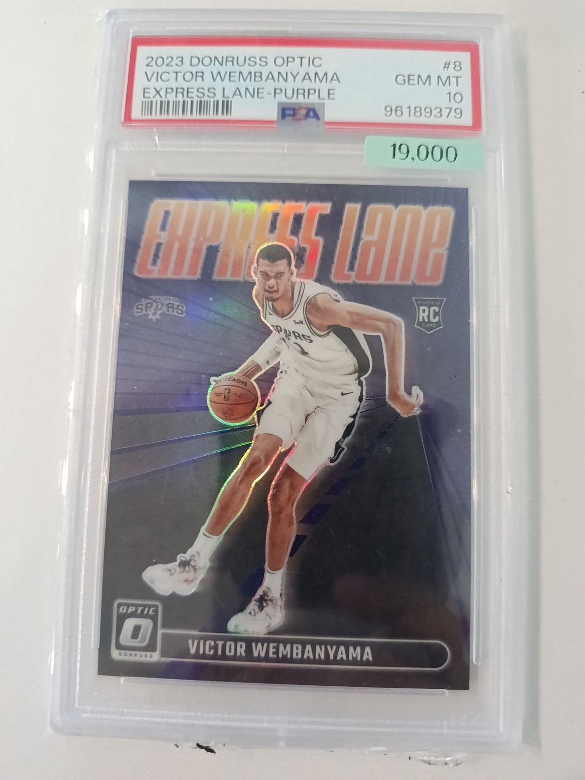 2023-24 Panini Donruss Optic Rookie Momentum Victor Wembanyama #18 PSA 9