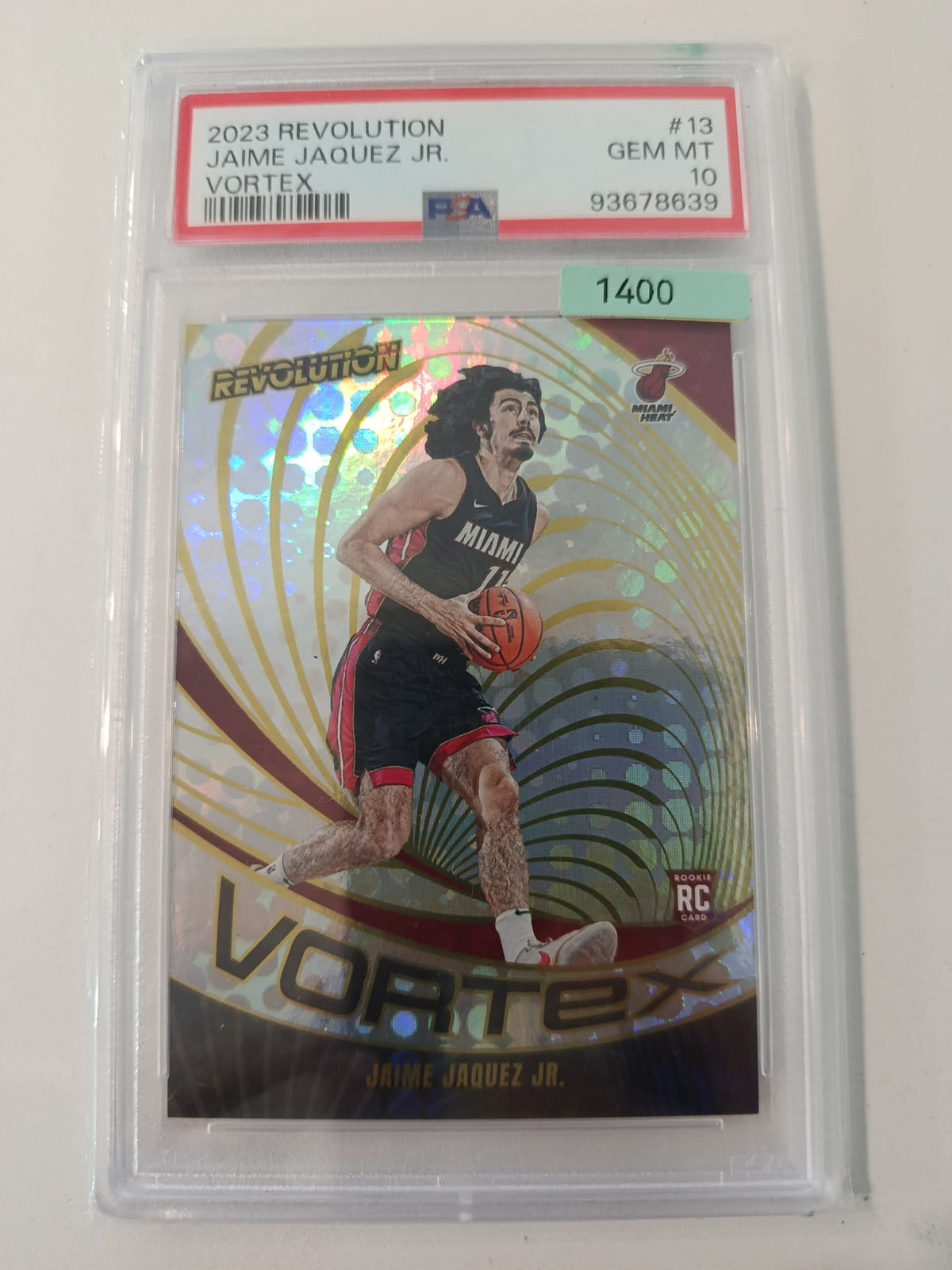 2023 Panini Revolution Vortex Jaime Jaquez Jr. Vortex #13 PSA GEM MT 10