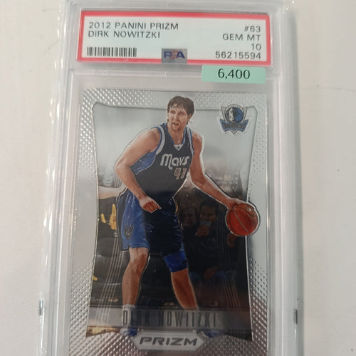 2012 Panini Prizm Dirk Nowitzki #63 PSA GEM MT