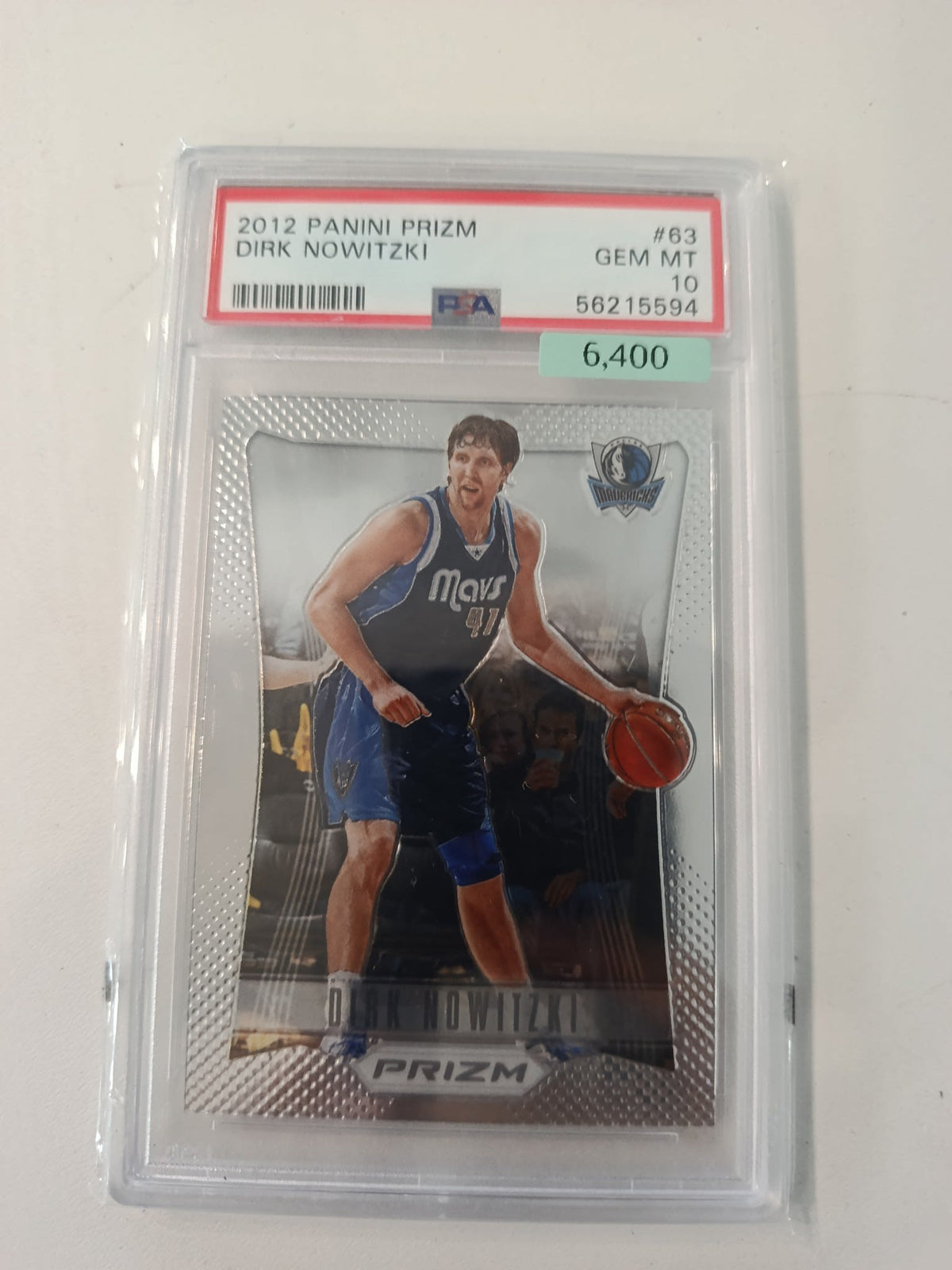 2012 Panini Prizm Dirk Nowitzki #63 PSA GEM MT