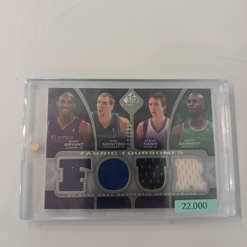 2009-10 Upper Deck SP Game Used Fabric Foursomes Kobe Bryant / Dirk Nowitzki / Steve Nash