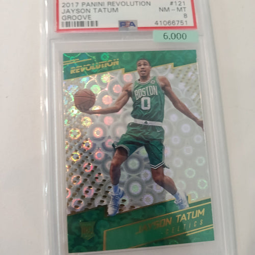 2017 Panini Revolution Groove Jayson Tatum #121 PSA NM-MT 8