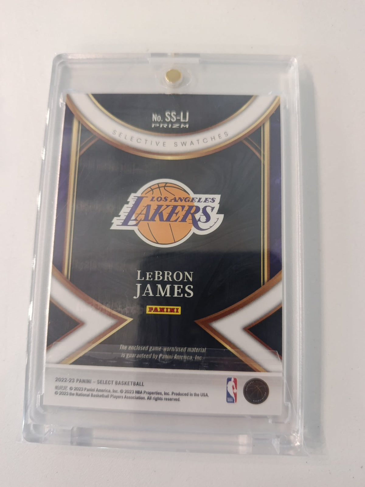 2023-24 Panini Select LeBron James #64 PSA 8 - view 2