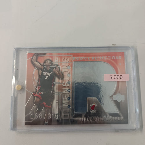 2003-04 Upper Deck Rookie Reflections Triple Dimensions Dwyane Wade #128