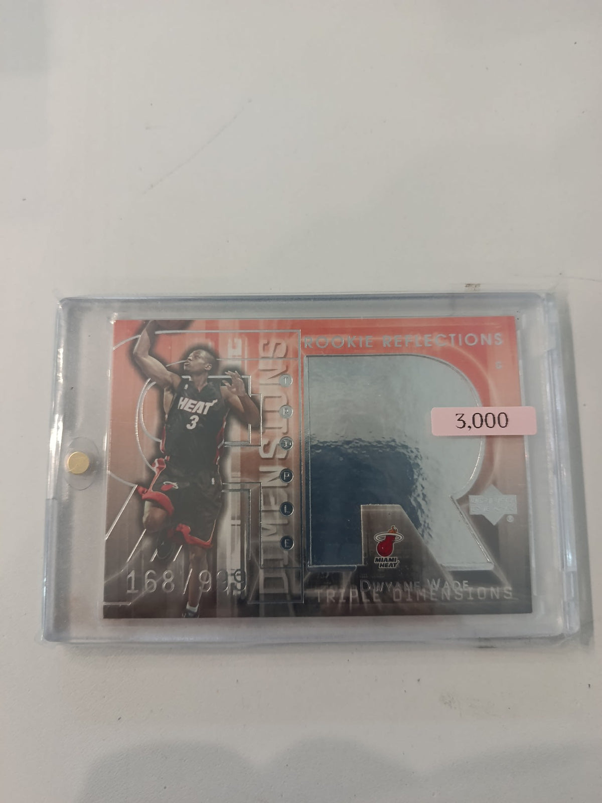 2003-04 Upper Deck Rookie Reflections Triple Dimensions Dwyane Wade #128