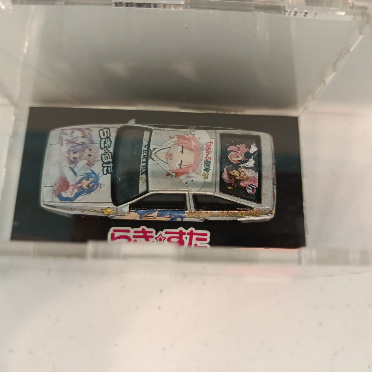 Diecast Mini Car Lucky Star (らき☆すた) Itasha Vertex AE86 Trueno - Lucky Star Itasha
