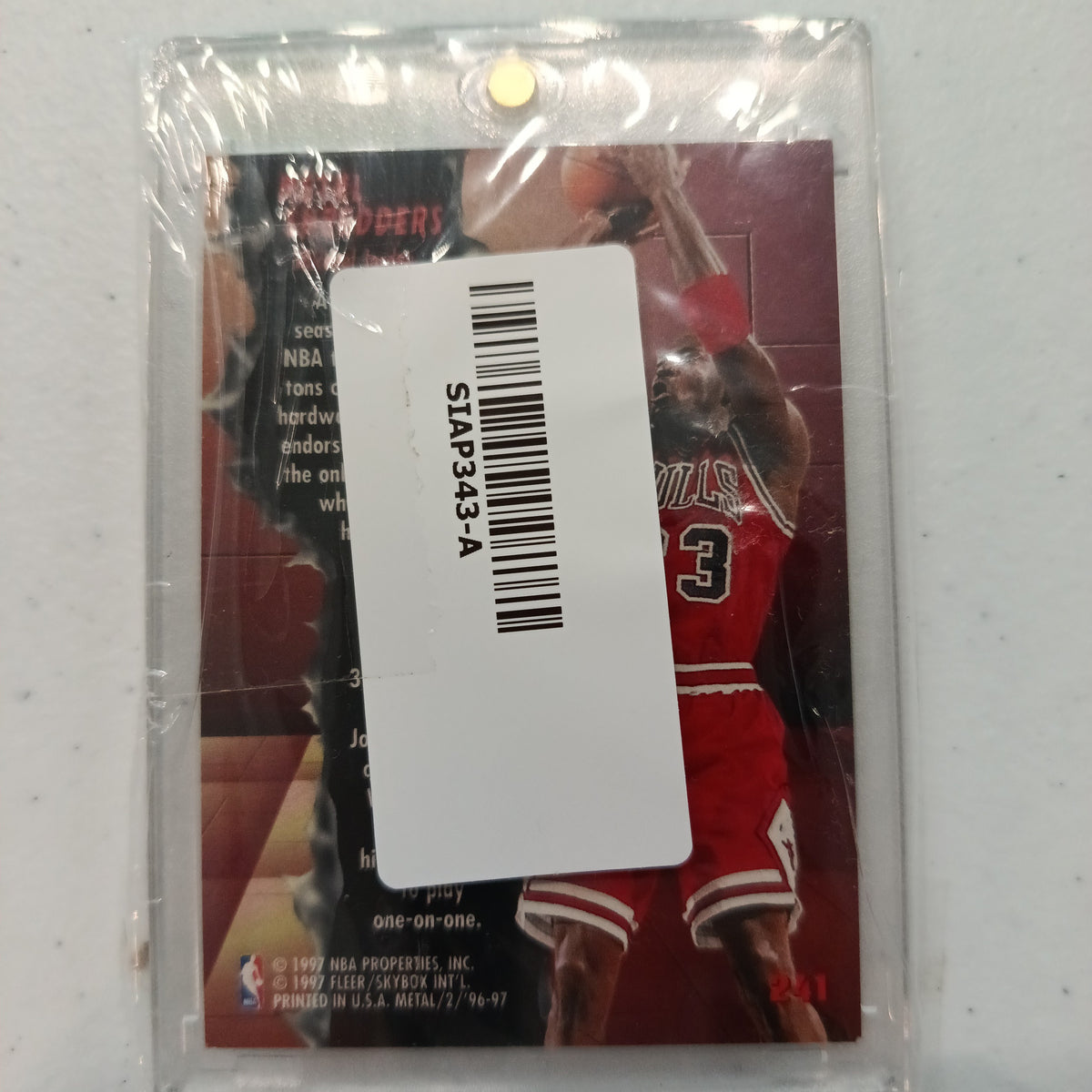 1996 Fleer Metal Metal Shredders Michael Jordan #211