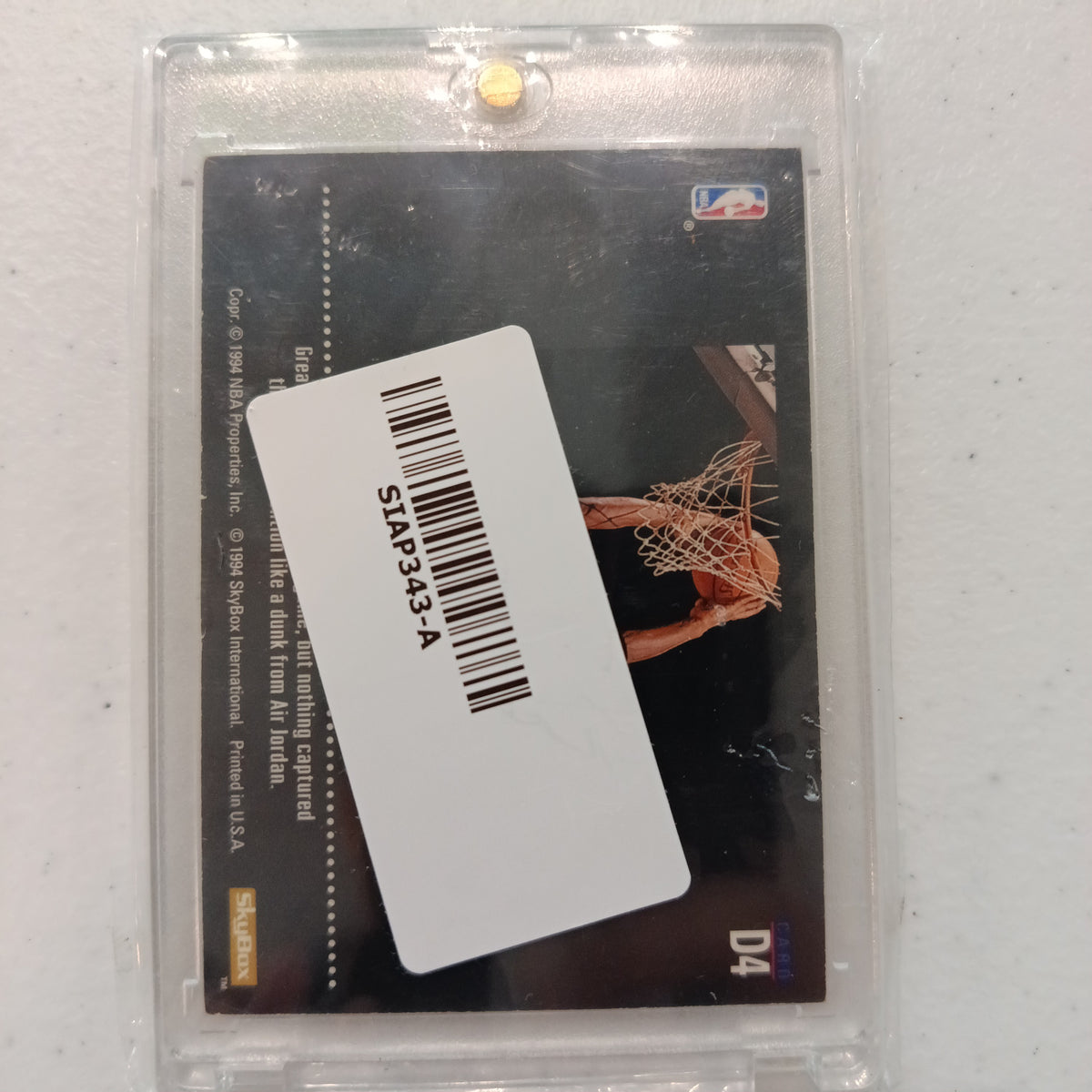 1993 SkyBox Dynamic Dunks Michael Jordan #D4
