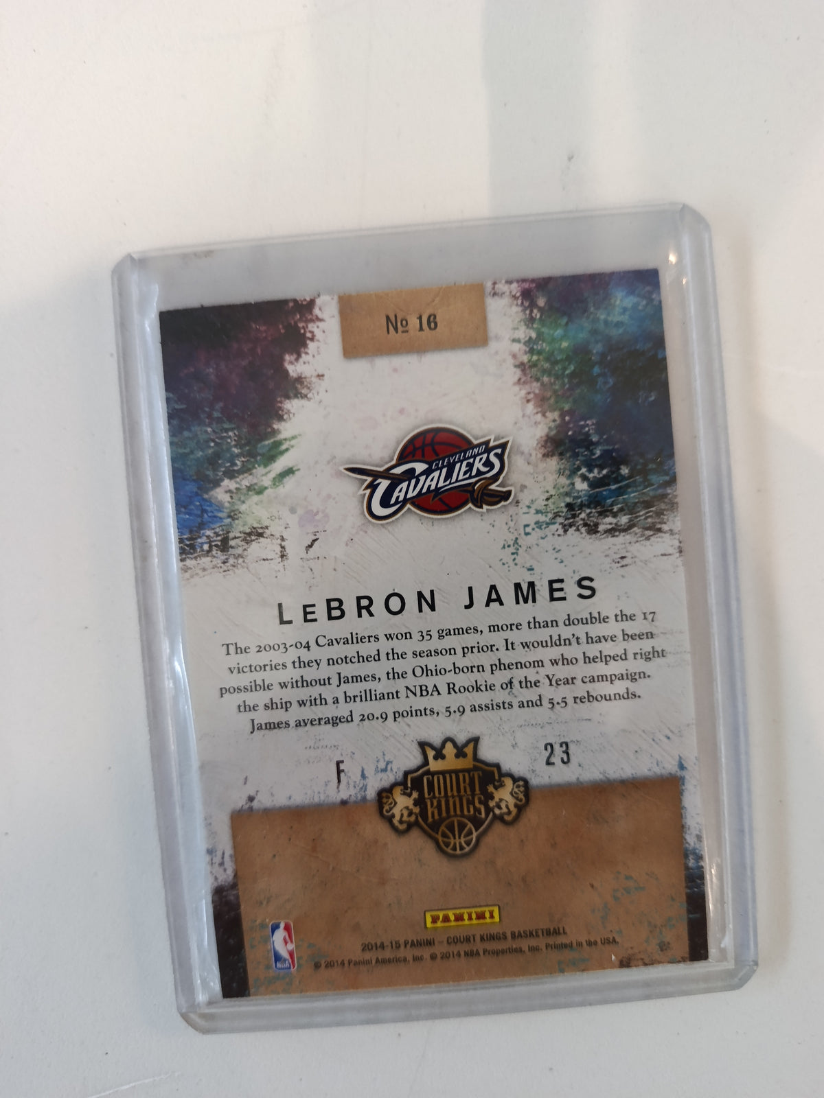 2003-04 Panini Nobility Rookie Royalty LeBron James #23