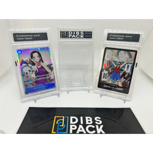 Empty slab card holder - *customized label not included*