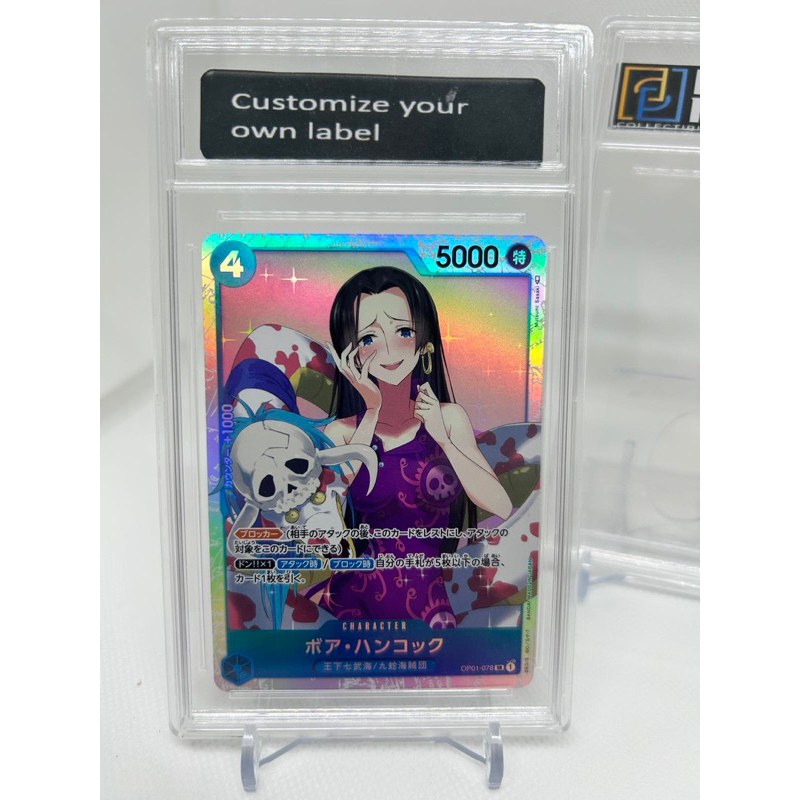 Empty slab card holder - *customized label not included*
